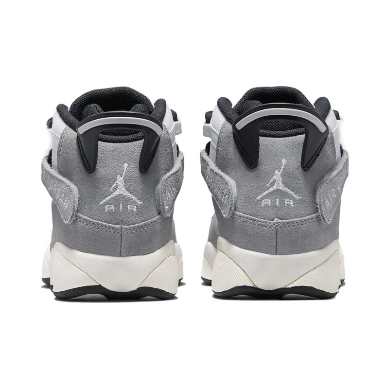 Big Kids Jordan 6 Rings Bg Lt Smoke Grey/Wht-Blk Sail (Fj4651 077)