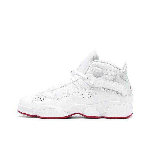 Big Kids Jordan 6 Rings White/Mystic Hibiscus (323419 116)