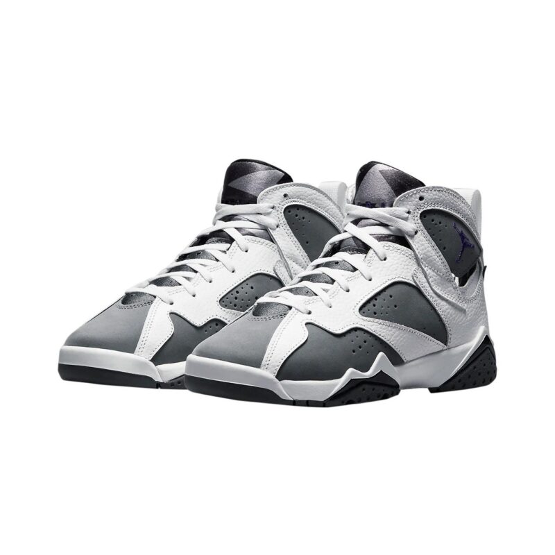 Big Kids Jordan 7 Retro Bg Flint White/Varsity Purple (Dj2777 100)