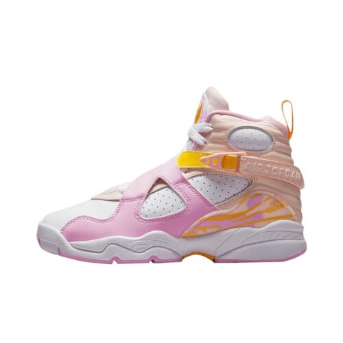 Big Kids Jordan 8 Retro Artic Punch Orange Pearl/Lt Artic Pink (580528 816)