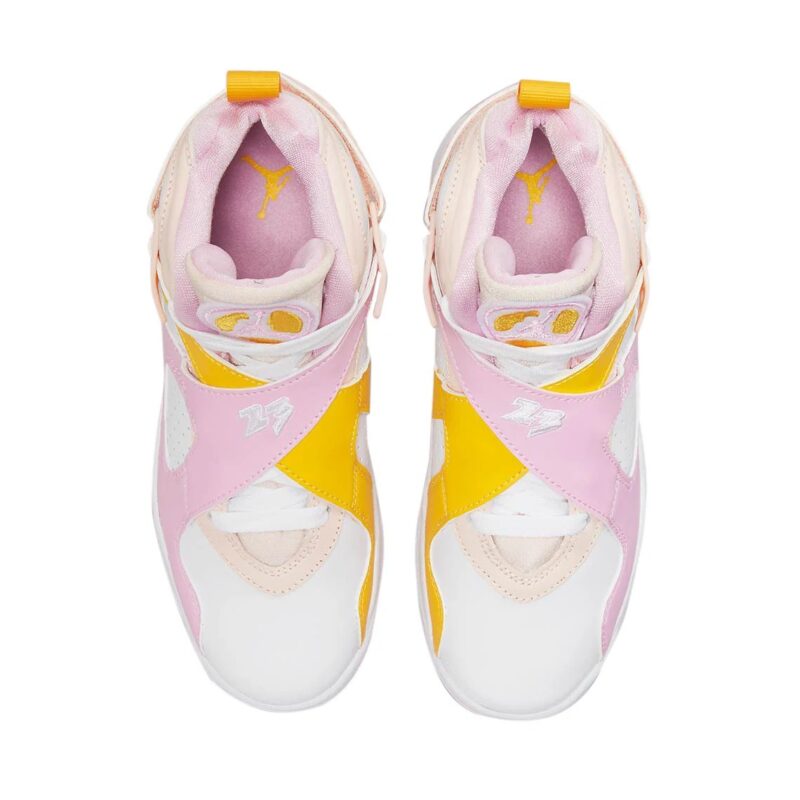 Big Kids Jordan 8 Retro Artic Punch Orange Pearl/Lt Artic Pink (580528 816)