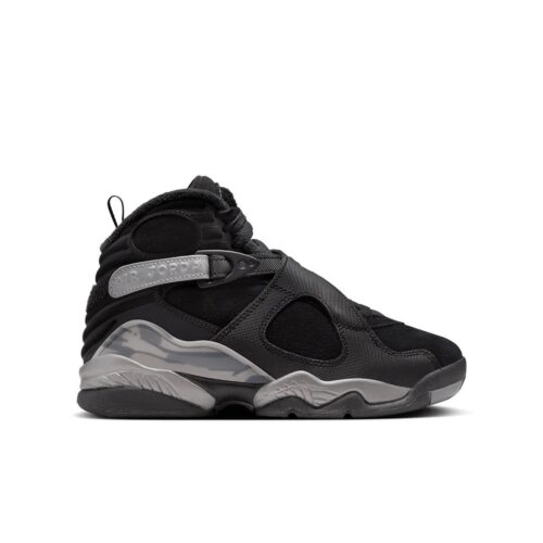 Big Kids Jordan 8 Retro Wntr Black/Gunsmoke-Metallic Silver (Fn5190 001)