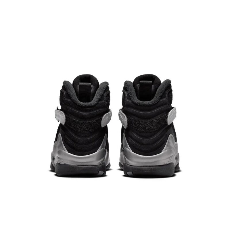 Big Kids Jordan 8 Retro Wntr Black/Gunsmoke-Metallic Silver (Fn5190 001)