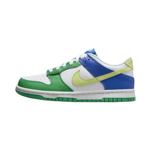 Big Kids Nike Dunk Low Bg White/Lt Lemon Twist (Fn6973 100)