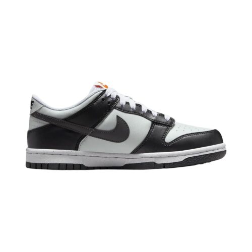 Big Kids Nike Dunk Low Black/Medium Ash-Light Silver (Fn7784 001)