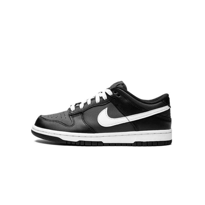 Big Kids Nike Dunk Low Black/White-Black-White (Fd1232 001)