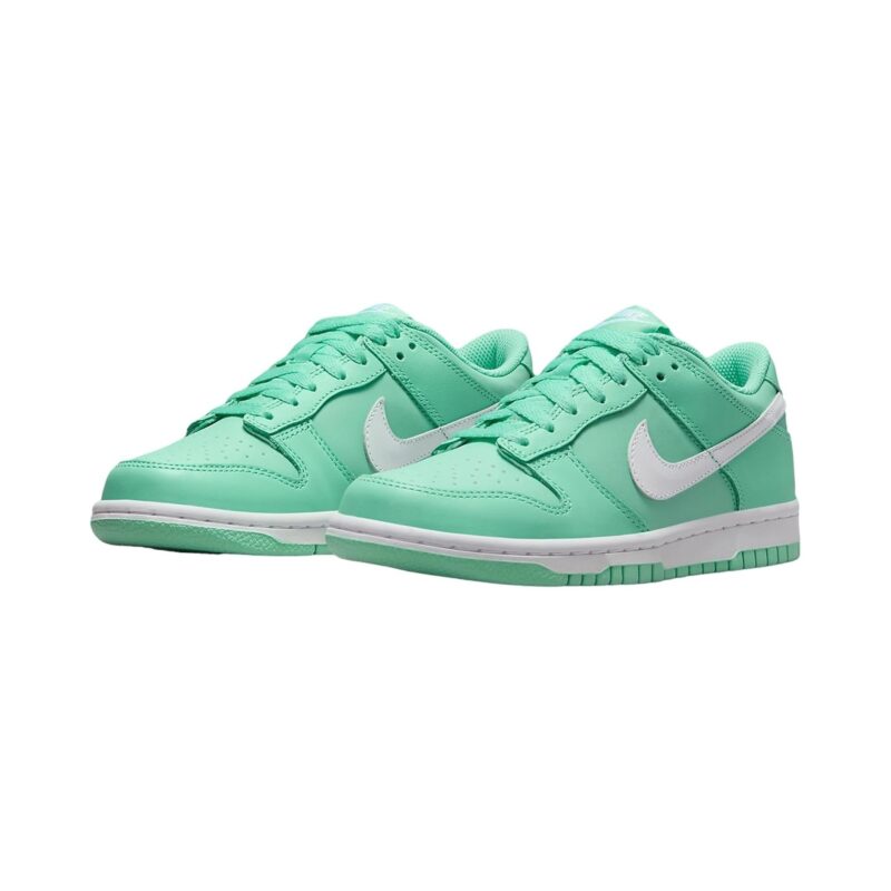 Big Kids Nike Dunk Low Emerald Rise/White (Dh9765 302)