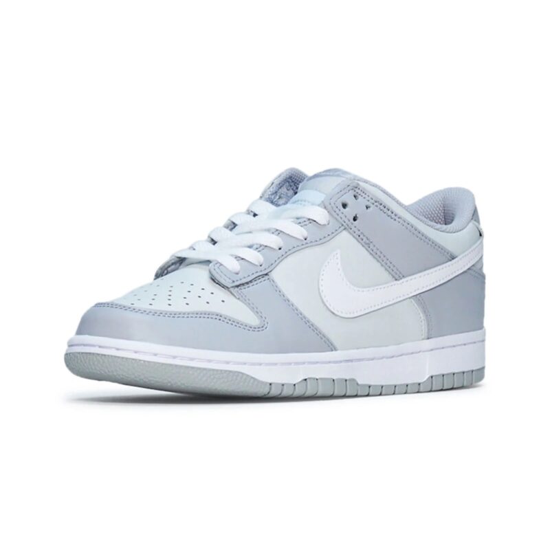 Big Kids Nike Dunk Low Pure Platinum/White-Wolf Grey (Dh9765 001)