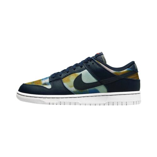 Big Kids Nike Dunk Low Se Graffiti Obsidian/Summit White (Dm1051 400)