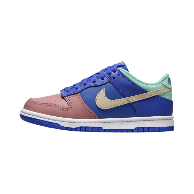 Big Kids Nike Dunk Low Se Salmon Toe Hyper Royal/Sanddrift (Dz2873 400)