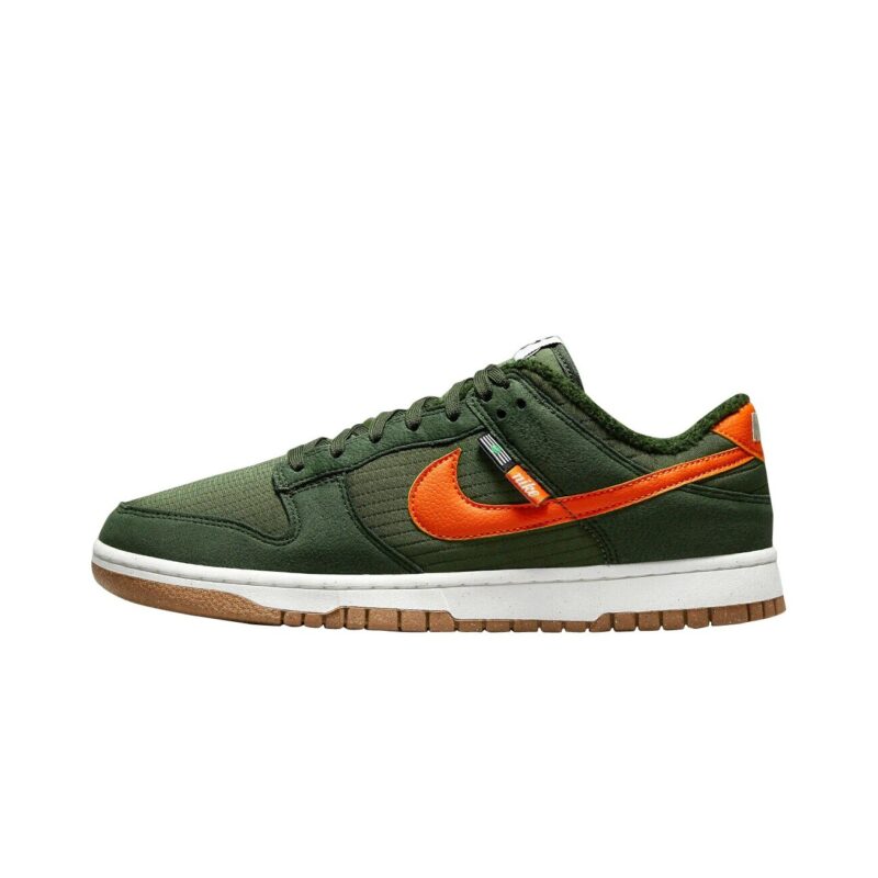 Big Kids Nike Dunk Low Se Sequoia/Orange-Medium Olive (Dc9561 300)