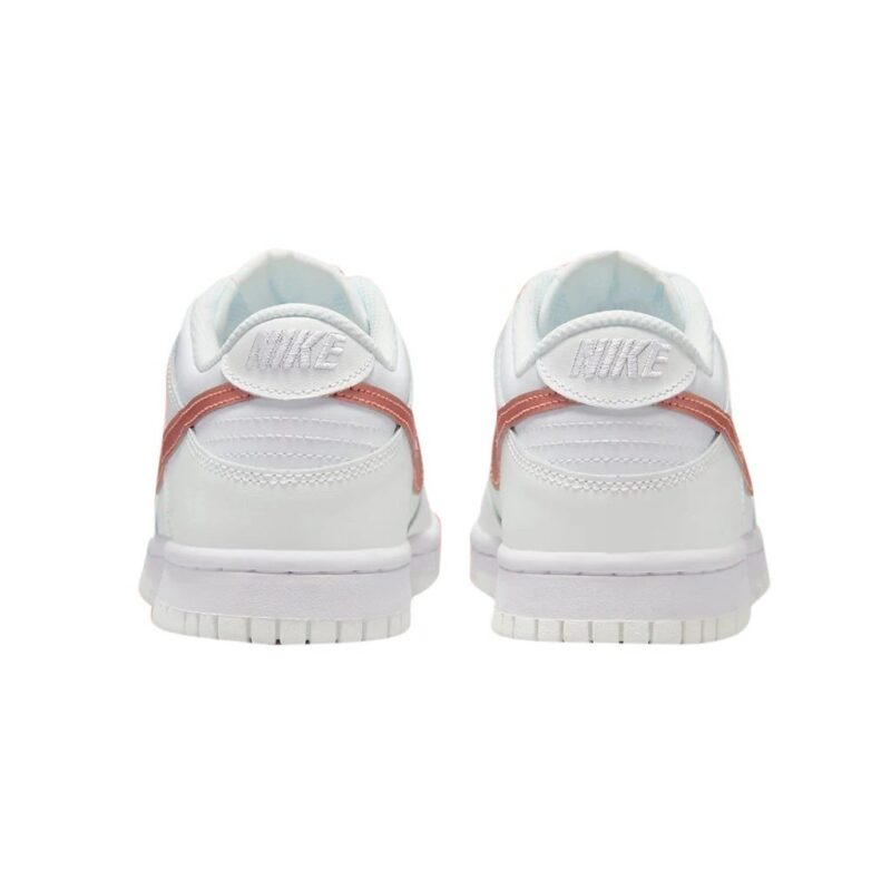 Big Kids Nike Dunk Low White/Mtlc Red Bronze (Dh9765 100)