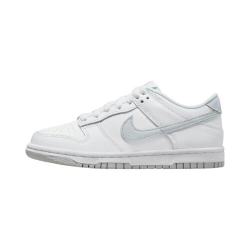 Big Kids Nike Dunk Low White/Pure Platinum-White (Dh9765 102)