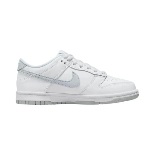 Big Kids Nike Dunk Low White/Pure Platinum-White (Dh9765 102)