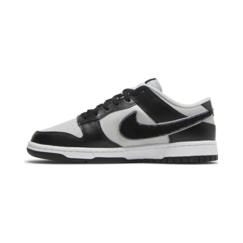 Dunk Low Chenille Swoosh Black Grey Fog Dq7683-001