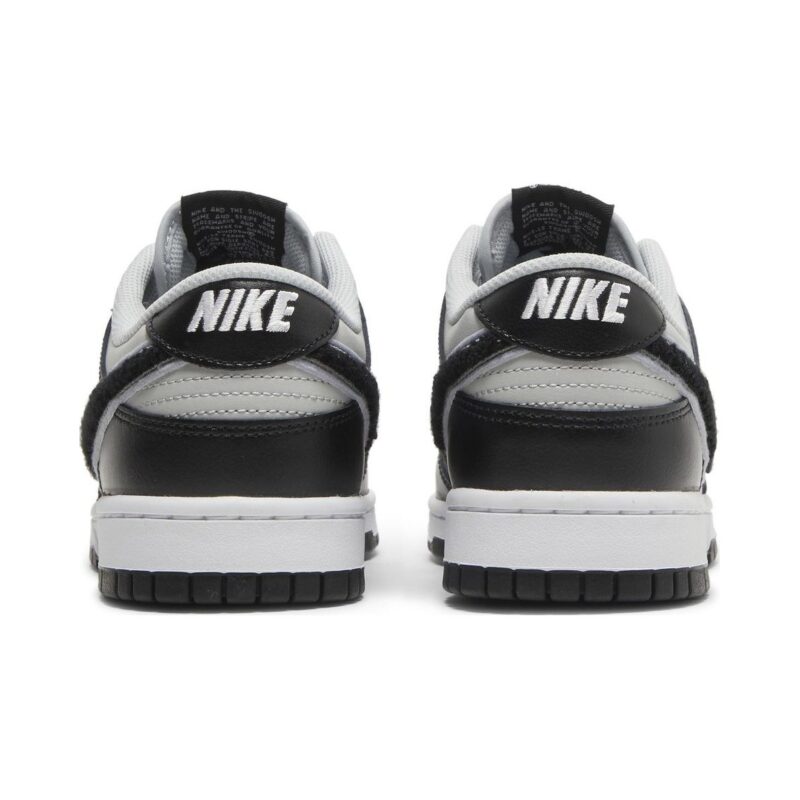 Dunk Low Chenille Swoosh Black Grey Fog Dq7683-001