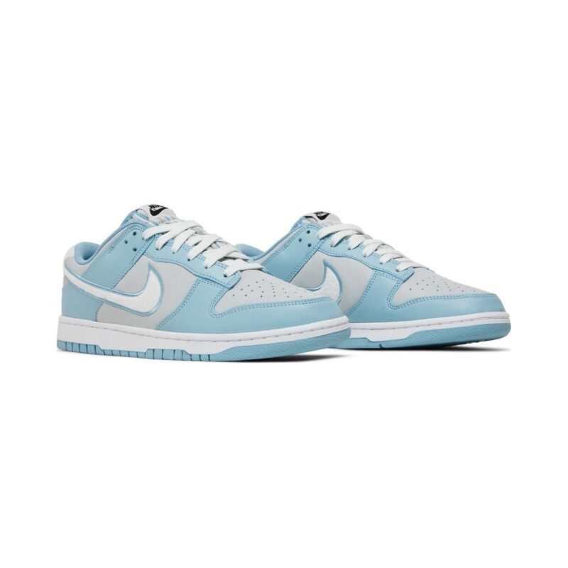 Dunk Low Fleece Swoosh Light Blue Fb1871-011