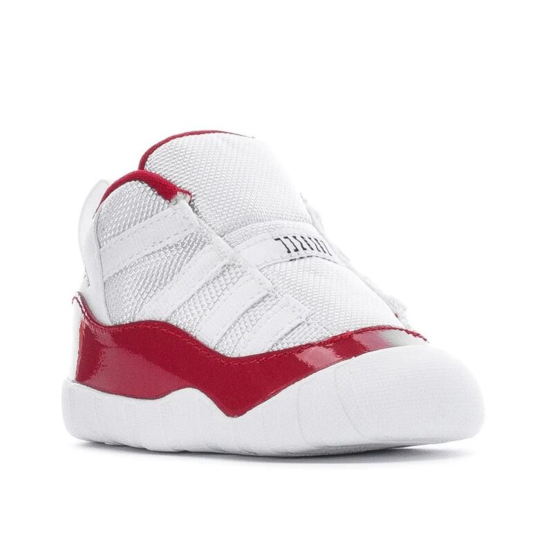 Jordan 11 Crib Bootie Cherry White/Varsity Red-Black (Ci6165 116)