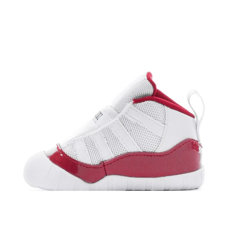 Jordan 11 Crib Bootie Cherry White/Varsity Red-Black (Ci6165 116)