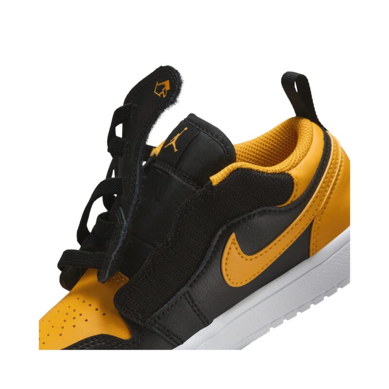 Little Kids Jordan 1 Low Alt Black/Yellow Ochre-White (Dr9748 072)