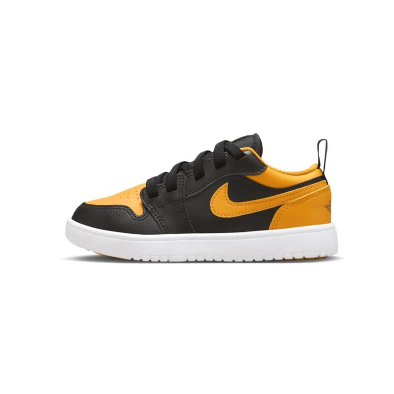 Little Kids Jordan 1 Low Alt Black/Yellow Ochre-White (Dr9748 072)