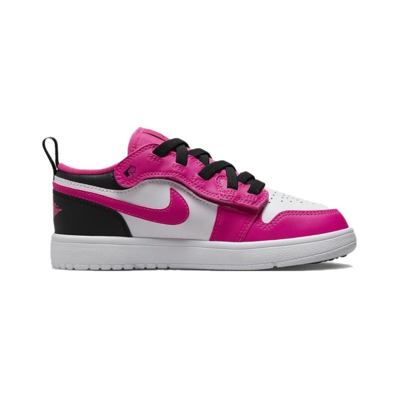 Little Kids Jordan 1 Low Alt White/Fierce Pink-Black (Dz6958 160)