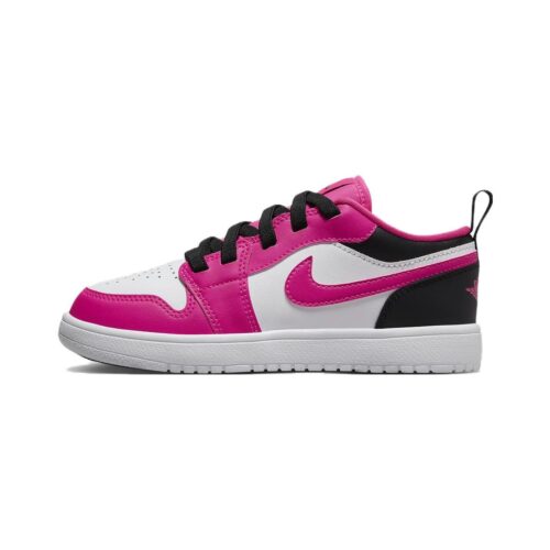 Little Kids Jordan 1 Low Alt White/Fierce Pink-Black (Dz6958 160)