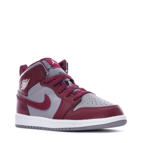 Little Kids Jordan 1 Mid Cherrywood Red/White (Dq8424 615)