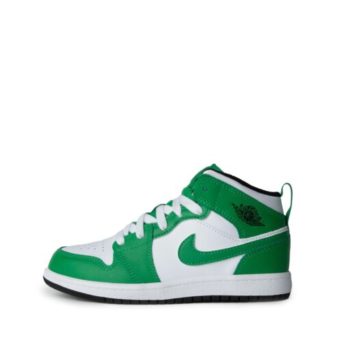 Little Kids Jordan 1 Mid Lucky Green/Black-White (Dq8424 301)