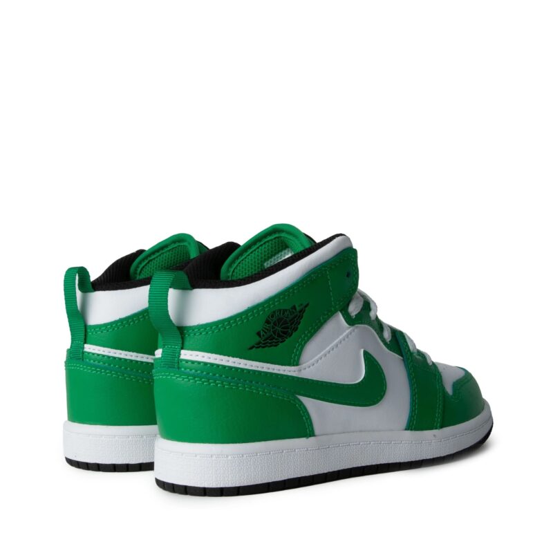 Little Kids Jordan 1 Mid Lucky Green/Black-White (Dq8424 301)