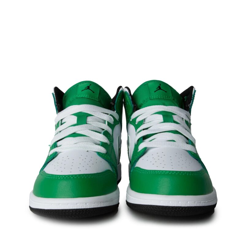 Little Kids Jordan 1 Mid Lucky Green/Black-White (Dq8424 301)