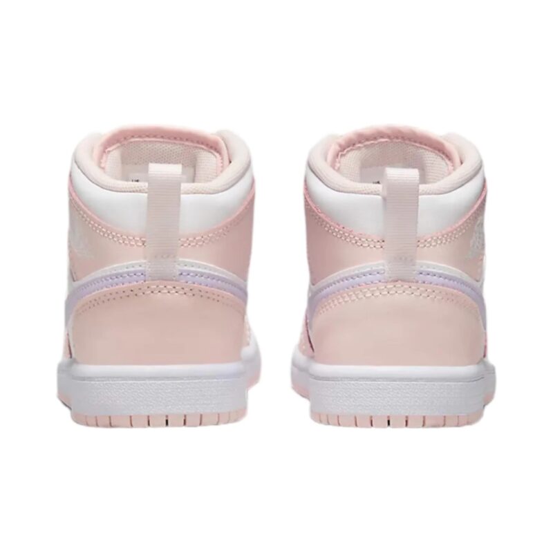 Little Kids Jordan 1 Mid Pink Wash/Violet Frost-White (Fd8781 601)