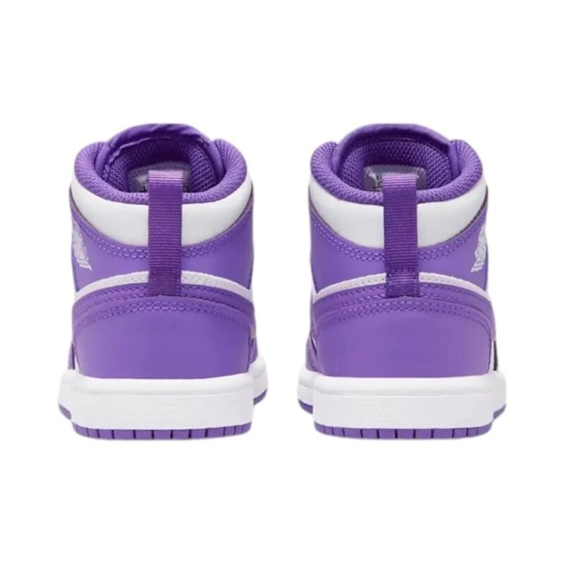 Little Kids Jordan 1 Mid Purple Venom/White (Dq8424 511)