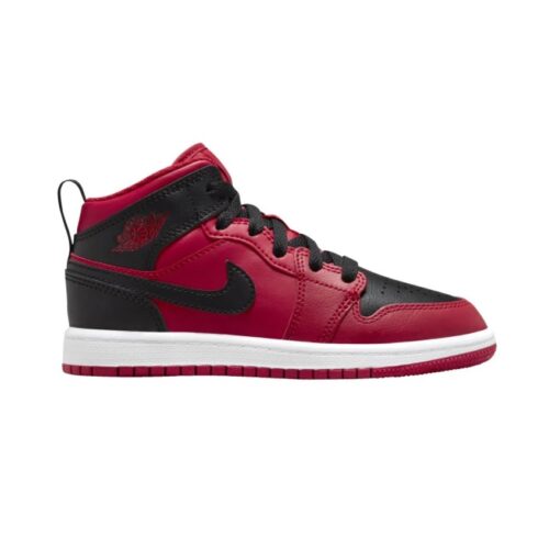 Little Kids Jordan 1 Mid Reverse Bred Gym Red/Black-White (640734 660)