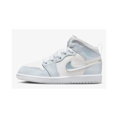 Little Kids Jordan 1 Mid Se Blue Tint/Ice Blue (Fq9118 400)