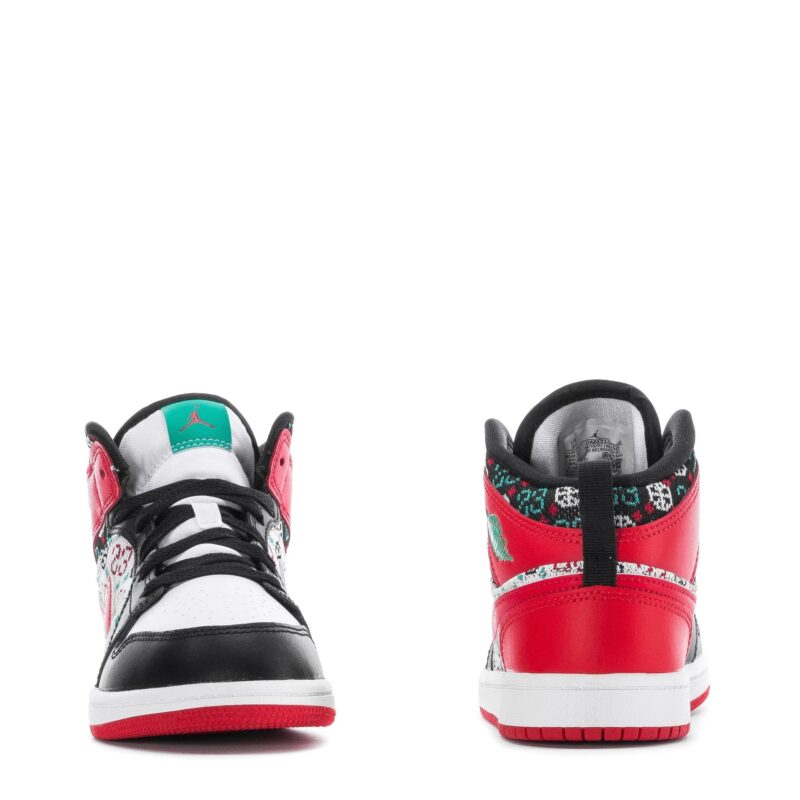 Little Kids Jordan 1 Mid Se White/University Red-Black (Dm1210 150)