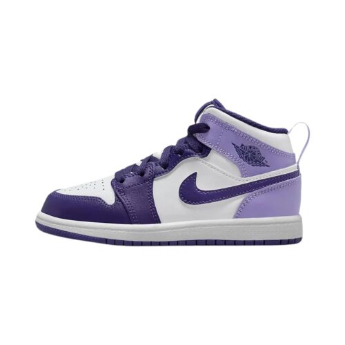 Little Kids Jordan 1 Mid Sky J Purple/White (Dq8424 515)