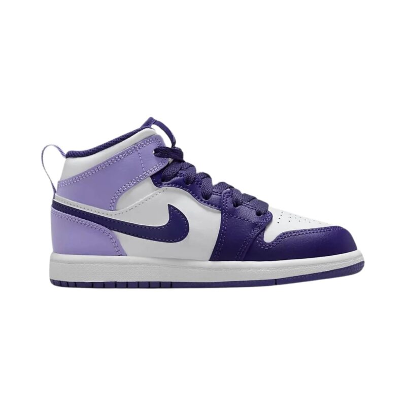 Little Kids Jordan 1 Mid Sky J Purple/White (Dq8424 515)