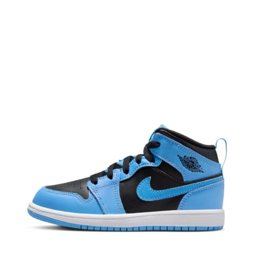 Little Kids Jordan 1 Mid University Blue/Black-White (Dq8424 401)