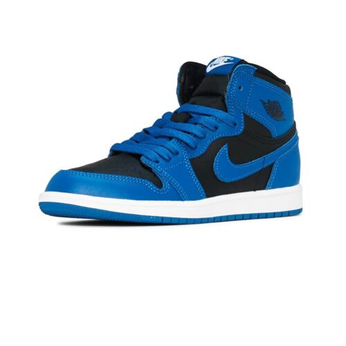 Little Kids Jordan 1 Retro High Og Dk Marina Blue/Black-White (Aq2664 404)