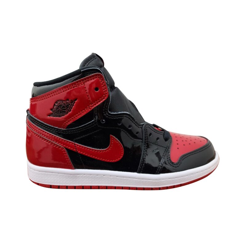 Little Kids Jordan 1 Retro High Og Patent Bred Blk/V Red-Wht (Aq2664 063)