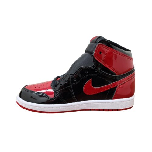 Little Kids Jordan 1 Retro High Og Patent Bred Blk/V Red-Wht (Aq2664 063)