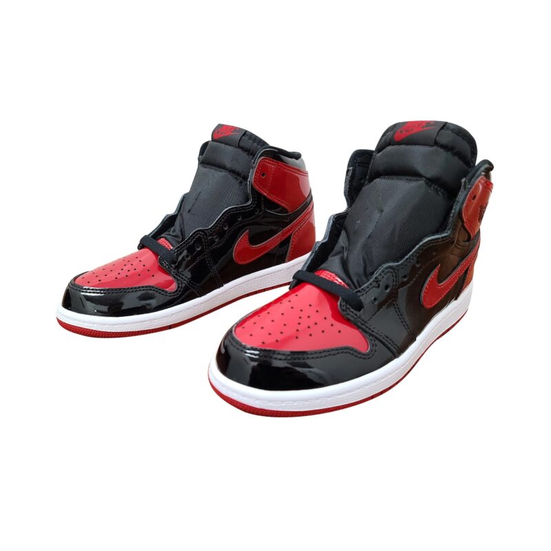 Little Kids Jordan 1 Retro High Og Patent Bred Blk/V Red-Wht (Aq2664 063)