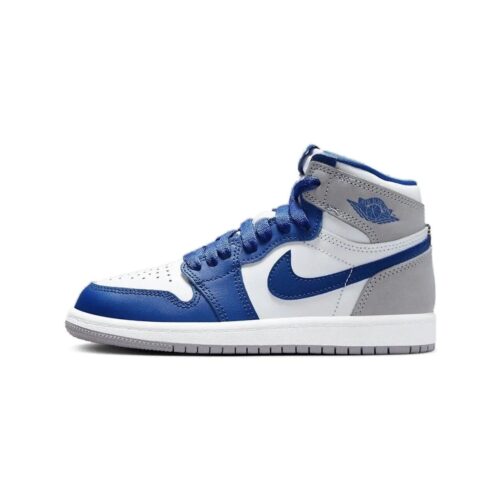 Little Kids Jordan 1 Retro High Og True Blue/White-Cement Grey (Fd1412 410)