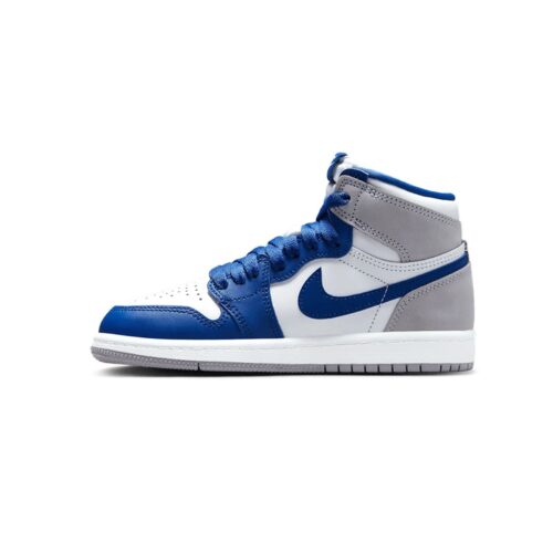 Little Kids Jordan 1 Retro High Og True Blue/White-Cement Grey (Fd1412 410)