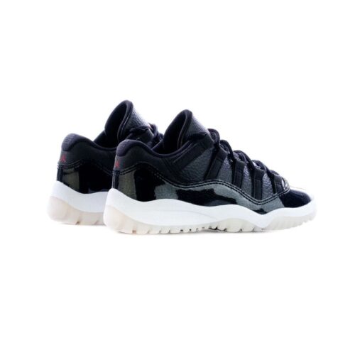 Little Kids Jordan 11 Retro Low 72-10 Black/Gym Red-White-Sail (505835 001)