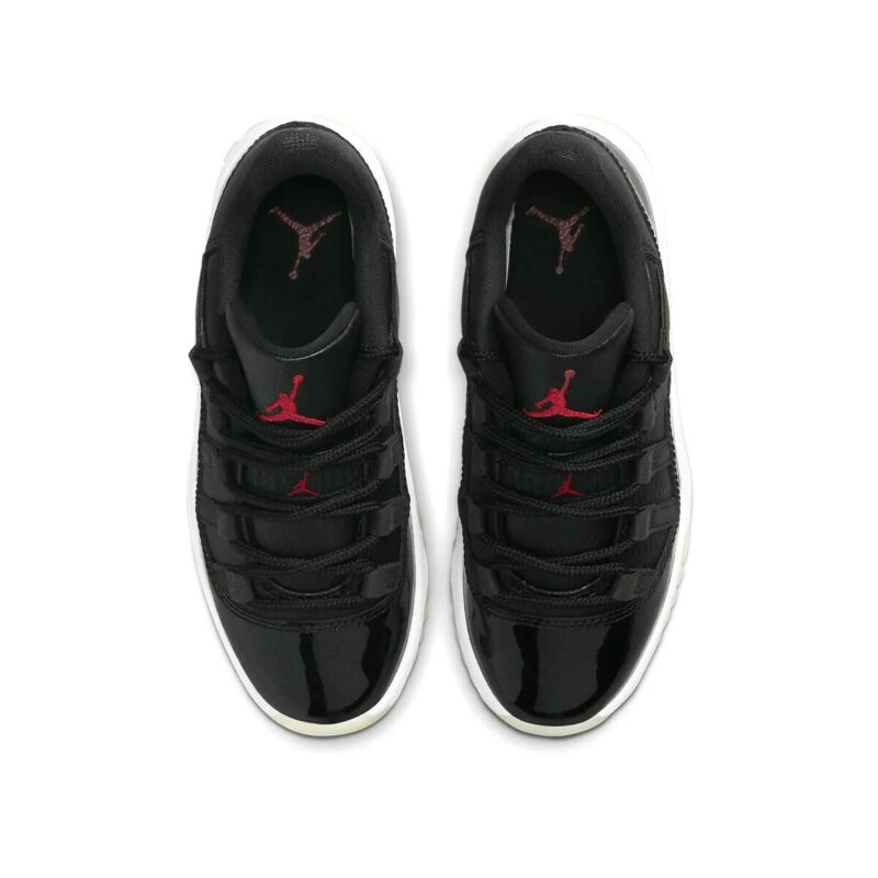 Little Kids Jordan 11 Retro Low 72-10 Black/Gym Red-White-Sail (505835 001)