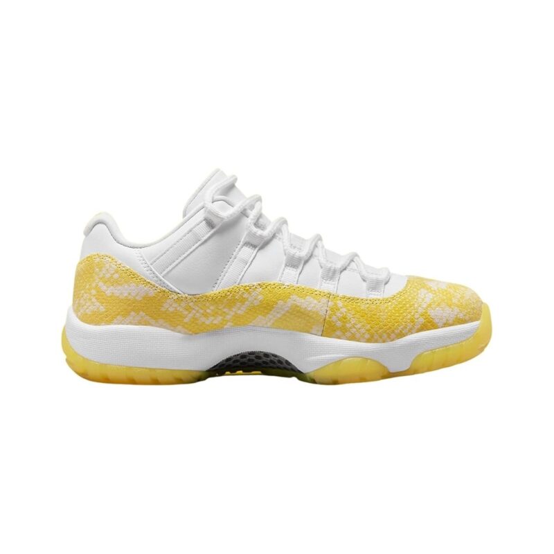 Little Kids Jordan 11 Retro Low Yellow Snakeskin Wit/Tour Ylw (580522 107)