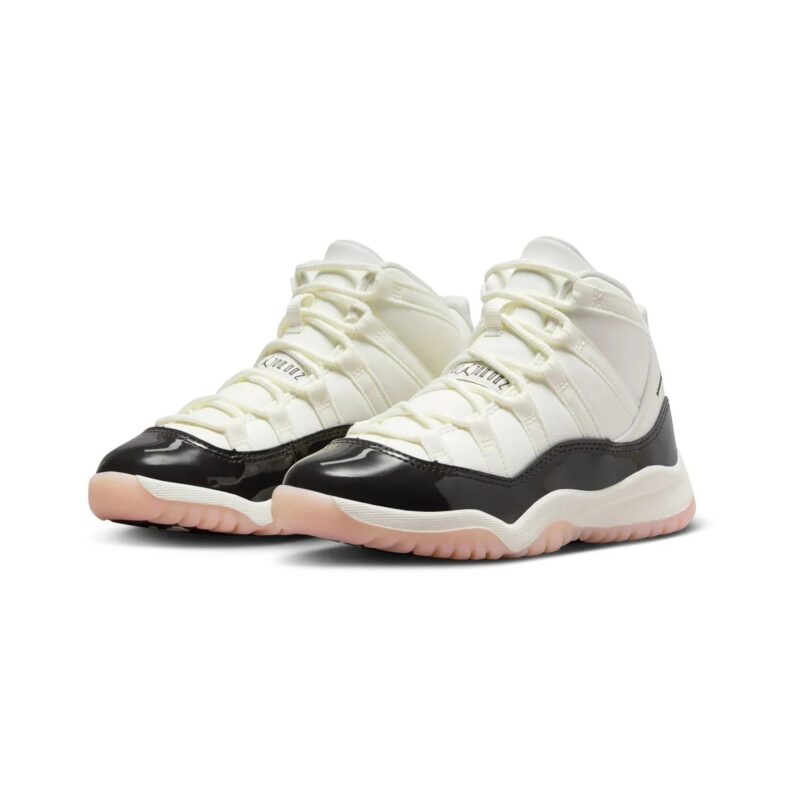 Little Kids Jordan 11 Retro Sail/Velvet Brown-Atmosphere (Do3857 101)