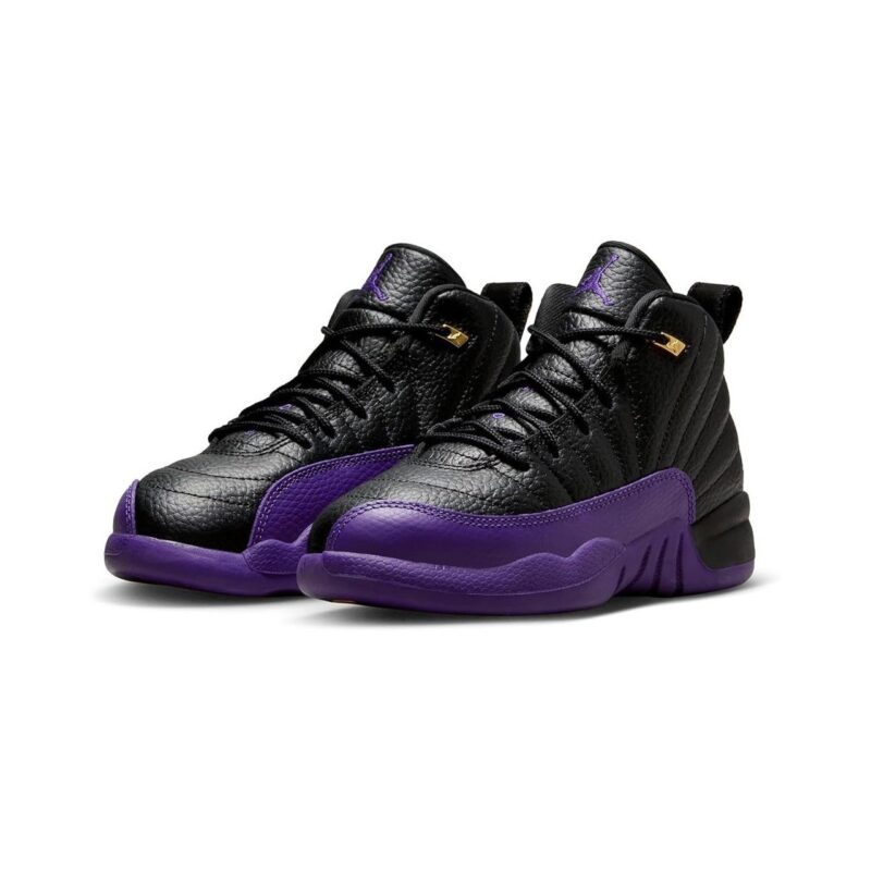 Little Kids Jordan 12 Retro Black/Field Purple (151186 057)